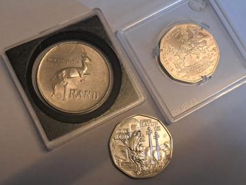 3 zilveren munten  beschikbaar voor biedingen