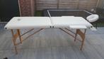 Beige massage tafel. Zgan!, Sport en Fitness, Massageproducten, Ophalen, Zo goed als nieuw, Massagetafel