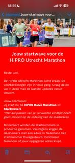 Startbewijs halve marathon van Utrecht, Eén persoon