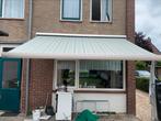 Mooi zonnenscherm te koop elektrisch, Tuin en Terras, Ophalen of Verzenden, Zo goed als nieuw, Knikarmscherm, Elektrisch