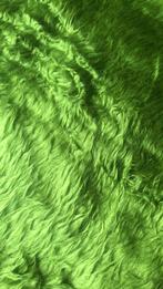 Groene pluche stof, Overige materialen, 120 cm of meer, Ophalen of Verzenden, Zo goed als nieuw