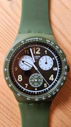 Swatch horloge - Groen, Sieraden, Tassen en Uiterlijk, Horloges | Heren, Kunststof, Gebruikt, Polshorloge, Swatch