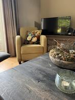 Zacht lime groene fauteuil nieuw, Huis en Inrichting, Ophalen, Zo goed als nieuw