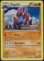 pokemon emerging powers prerelease promo holo gigalith, Hobby en Vrije tijd, Verzenden, Zo goed als nieuw, Losse kaart, Foil