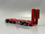 Conrad - SCHWARZMÜLLER Tiefladeanhänger 4-achs Rood 1:50, Ophalen of Verzenden, Nieuw, Hijskraan, Tractor of Landbouw, Conrad
