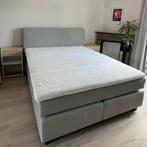 Boxspring grijs 160x200 - zo goed als nieuw, Huis en Inrichting, Slaapkamer | Boxsprings, Ophalen, Tweepersoons, Zo goed als nieuw