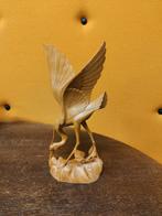 Unieke Vintage Balinese Kraanvogel Houtsnijwerk Njana Tilem, Verzamelen, Beelden en Beeldjes, Ophalen of Verzenden, Zo goed als nieuw