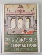 ingelijst art deco reclameposter luchtvaartshow Brussel, Ophalen of Verzenden, Zo goed als nieuw, Kaart, Foto of Prent
