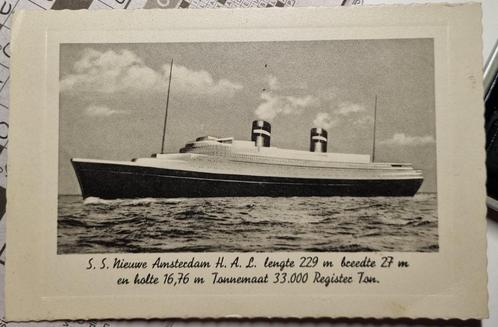 1939   S.S. NIEUW AMSTERDAM, Verzamelen, Foto's en Prenten, Gebruikt, Foto, Overige onderwerpen, Voor 1940, Ophalen of Verzenden