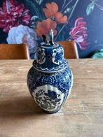Delfts Blauw Pot met Deksel - Royal Boch Belgium, Antiek en Kunst, Antiek | Keramiek en Aardewerk, Ophalen of Verzenden