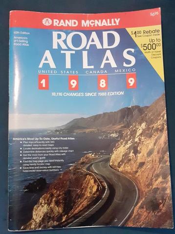 Vintage Road Atlas 1989 beschikbaar voor biedingen