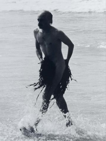 Vintage Concorde Film Persfoto: Man in zee beschikbaar voor biedingen