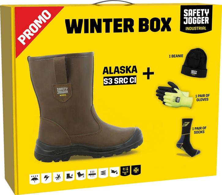 Werklaarzen | Safety Jogger Alaska S3 maat 43 | Winterbox, Tuin en Terras, Werkkleding, Nieuw, Dames, Heren, Laarzen, Ophalen of Verzenden