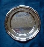 Verzilverd bordje Ø15 cm met  Blue Band teken, Ophalen of Verzenden, Gebruikt