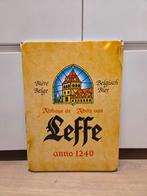Emaille reclamebord Leffe bier, Ophalen of Verzenden, Zo goed als nieuw, Reclamebord