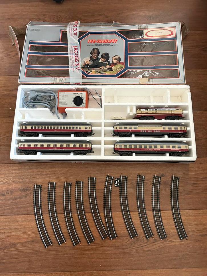HEMA TEE Treinset Gelijkstroom, Hobby en Vrije tijd, Modeltreinen | H0, Gebruikt, Treinset, Gelijkstroom, Overige merken, Analoog