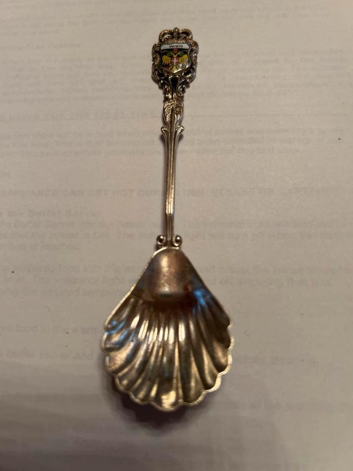 Verzilverde Souvenir Lepel Wenen, Antiek en Kunst, Antiek | Bestek, Ophalen of Verzenden