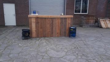 Steigerhouten balie/ bar / toonbank van gebruikt steigerhout beschikbaar voor biedingen