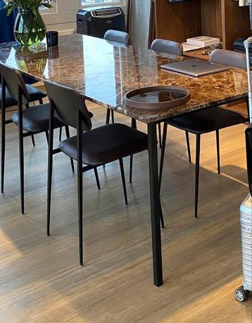 Aime Té Marmeren Eettafel 200x90 NIEUWPRIJS €1948 Emperador beschikbaar voor biedingen