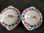 Boerenbonte dekschalen, Antiek en Kunst, Antiek | Schalen, Ophalen of Verzenden