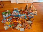 Grote Playmobil Set - o.a. ridderkasteel en piratenschip, Kinderen en Baby's, Speelgoed | Playmobil, Ophalen of Verzenden, Gebruikt