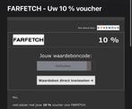 Farfetch 10% voucher, Eén persoon, Kortingsbon, Overige typen