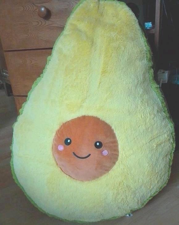 Reuze Avocado Knuffel met bolle snoet!, Kinderen en Baby's, Speelgoed | Knuffels en Pluche, Zo goed als nieuw, Overige typen, Ophalen of Verzenden