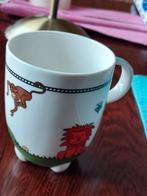 Villeroy en Boch mok op pootjes met dierfiguren, Ophalen of Verzenden, Zo goed als nieuw, Overige stijlen, Kop(pen) en/of Schotel(s)