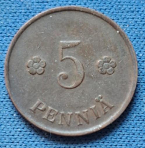 Finland 5 pennia 1922 Km 22, Postzegels en Munten, Munten | Europa | Niet-Euromunten, Losse munt, Overige landen, Verzenden