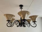 Hanglamp, smeedijzer, Huis en Inrichting, Lampen | Hanglampen, Ophalen, Gebruikt, Metaal, Minder dan 50 cm