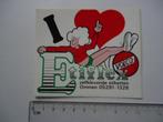 sticker oud OMMEN ETIFLEX Volco etiketten retro strip love, Verzamelen, Verzenden, Zo goed als nieuw, Bedrijf of Vereniging