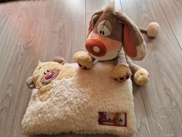 Bibombl knuffel & Pimboli kussentje  beschikbaar voor biedingen