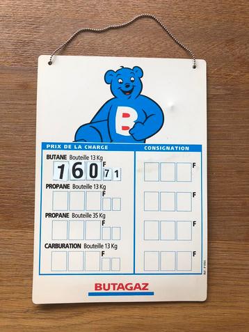 Butagaz reclamebord geen emaille bord vintage tankstation beschikbaar voor biedingen