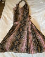 Karen Millen Jurk - Slangenprint - Maat 42, Ophalen of Verzenden, Zo goed als nieuw, Maat 42/44 (L), Roze