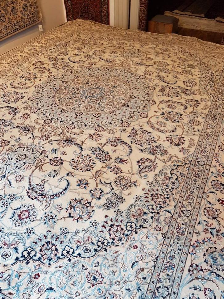 Prachtig Perzisch Nain 9la met zijde Maat.3.00x4.00 Nain, Huis en Inrichting, Stoffering | Tapijten en Kleden, Nieuw, 200 cm of meer
