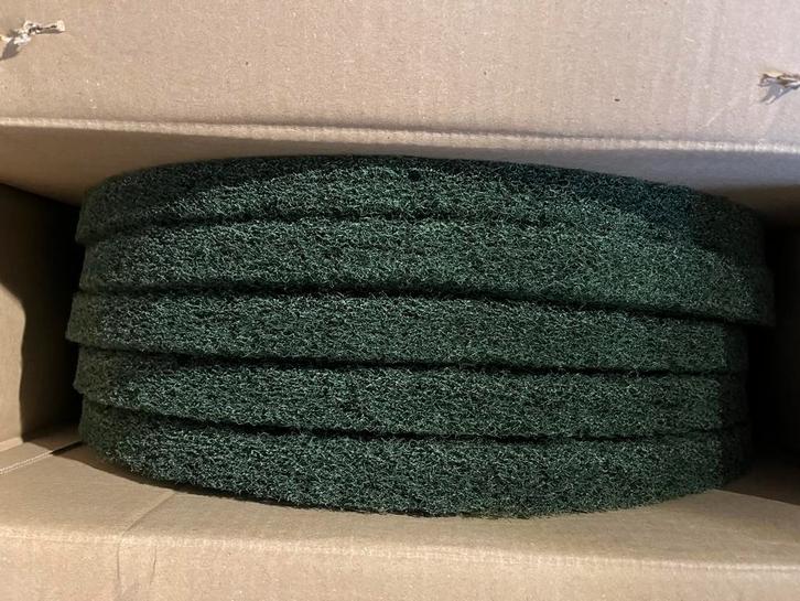 Groen vloerpads eenschijfsmachine 17 inch 43 cm ca2.2cm dik, Doe-het-zelf en Verbouw, Reinigingsmachines, Nieuw, Schrobmachine
