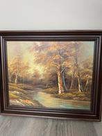 Schilderij van een boslandschap door Cliff, Antiek en Kunst, Ophalen of Verzenden