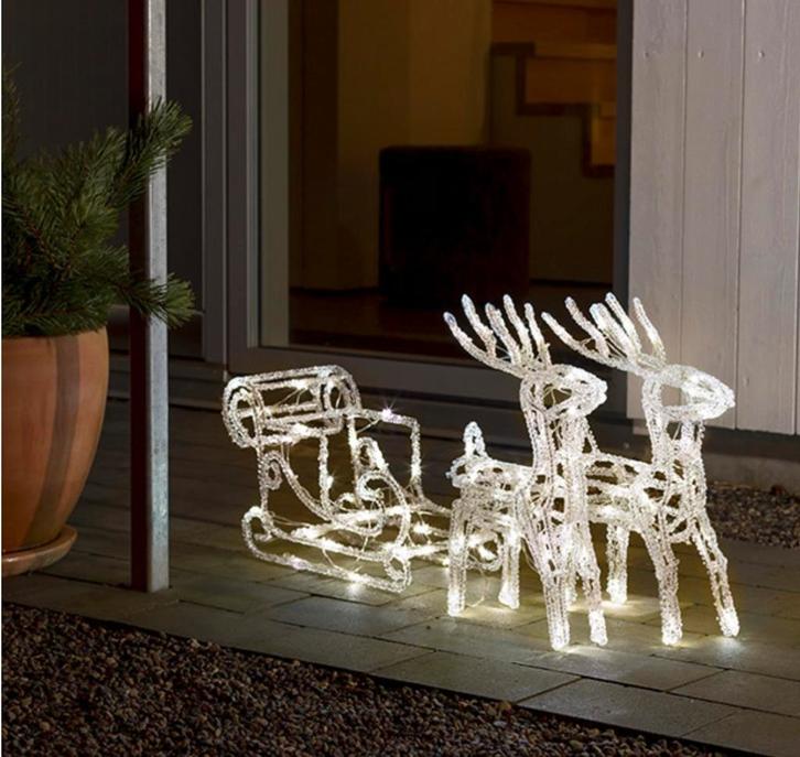 Kerstverlichting Rendieren met arreslee | Konstsmide, Diversen, Kerst, Nieuw, Ophalen