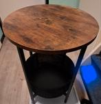 BIJZETTAFEL ROND INDUSTRIEEL LOOK, Ophalen, Zo goed als nieuw