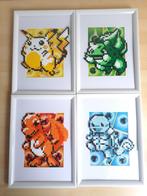 Pokémon starters Pixel Art - Originele Game Boy Sprites, Hobby en Vrije tijd, Overige Hobby en Vrije tijd, Nieuw, Pixel art, Verzenden