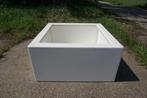 Witte Polyester bloembak plantenbak 80x80x40