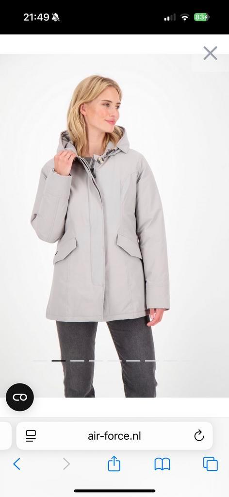Winterjas 34-36 Air Force Airforce parka, Kleding | Dames, Jassen | Winter, Zo goed als nieuw, Ophalen of Verzenden
