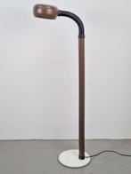 Vintage Vloerlamp Bruin Metaal space age  ‘70 leeslamp, Huis en Inrichting, Lampen | Vloerlampen, N, 100 tot 150 cm, Ophalen of Verzenden