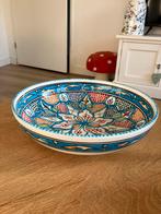Tunesische Fruitschaal handgemaakt, Schaal, Rond, Ophalen of Verzenden, Zo goed als nieuw