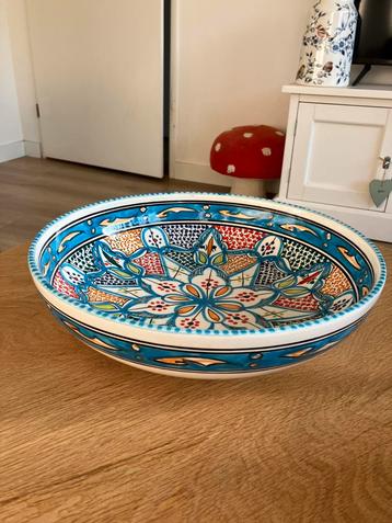 Tunesische Fruitschaal handgemaakt beschikbaar voor biedingen