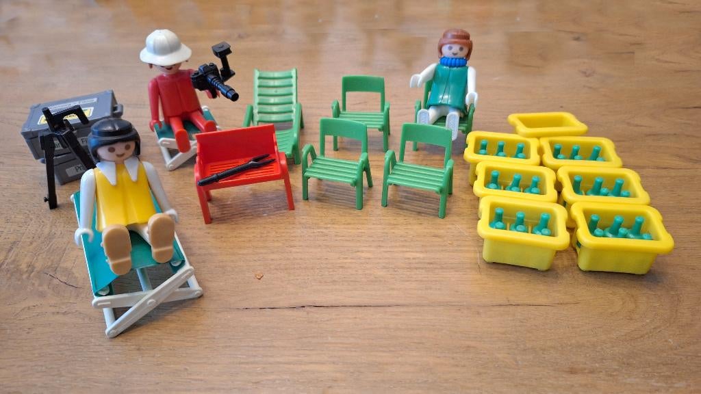 Playmobil camping accessoires speelgoed kratjes bier, Kinderen en Baby's, Speelgoed | Playmobil, Gebruikt, Los playmobil, Ophalen of Verzenden