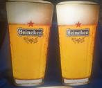 Heineken glazen van karton Dubbelzijdig collectors item, Verzamelen, Nieuw, Reclamebord, Plaat of Schild, Heineken, Ophalen of Verzenden