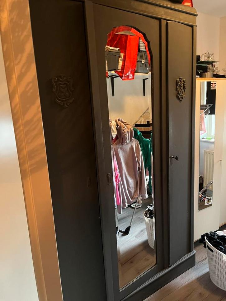 Mooie vintage kledingkast, groot!, Huis en Inrichting, Kasten | Kledingkasten, Gebruikt, 150 tot 200 cm, 100 tot 150 cm, 50 tot 75 cm