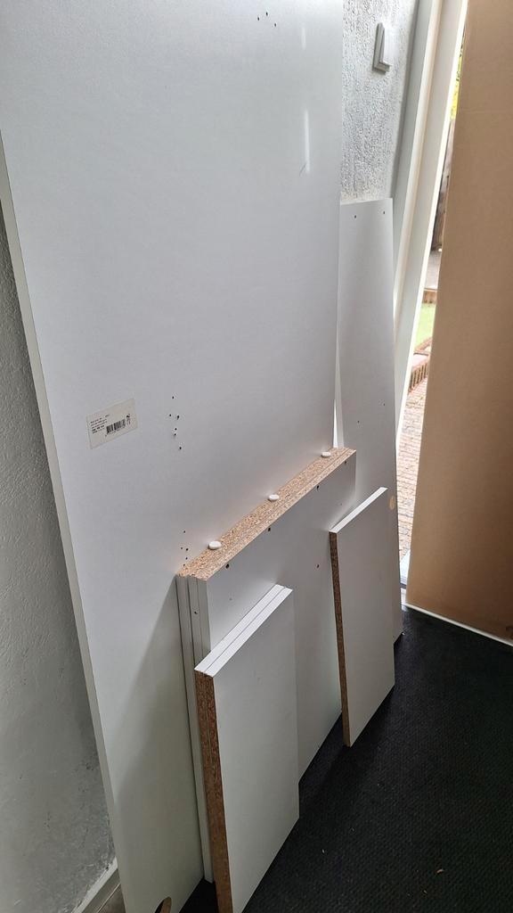 Gratis af te halen: spaanplaten/meubelpanelen wit,, Doe-het-zelf en Verbouw, Platen en Panelen, Gebruikt, Overige materialen, Minder dan 20 mm
