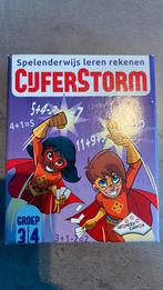Cijferstorm leren rekenen groep 3/4, Hobby en Vrije tijd, Gezelschapsspellen | Kaartspellen, Ophalen of Verzenden, Zo goed als nieuw